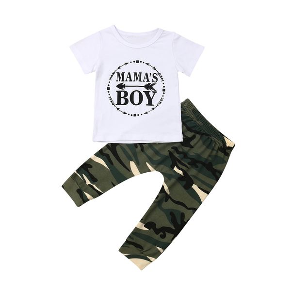 newborn kids baby boys clothes sets letter t-shirt camo pants outfit clothes tracksuit, White
newborn kids baby boys clothes sets letter t-shirt camo pants outfit clothes tracksuit, White