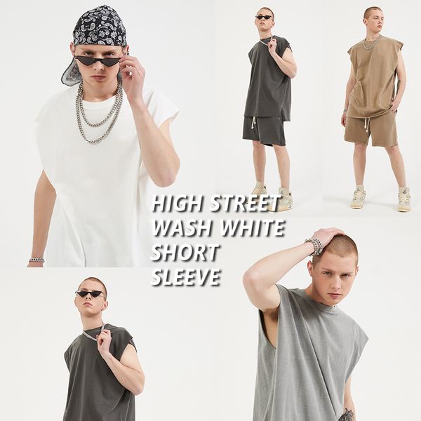 spring and summer wash to make old solid color waistcoat gaojiechao brand shorts men's suit (1602), Gray
spring and summer wash to make old solid color waistcoat gaojiechao brand shorts men's suit (1602), Gray