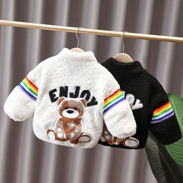 jackets kids plush children's clothing fleece thick cute bear cartoon pattern coat boys girls winter faux fur baby colthes, Blue;gray
jackets kids plush children's clothing fleece thick cute bear cartoon pattern coat boys girls winter faux fur baby colthes, Blue;gray