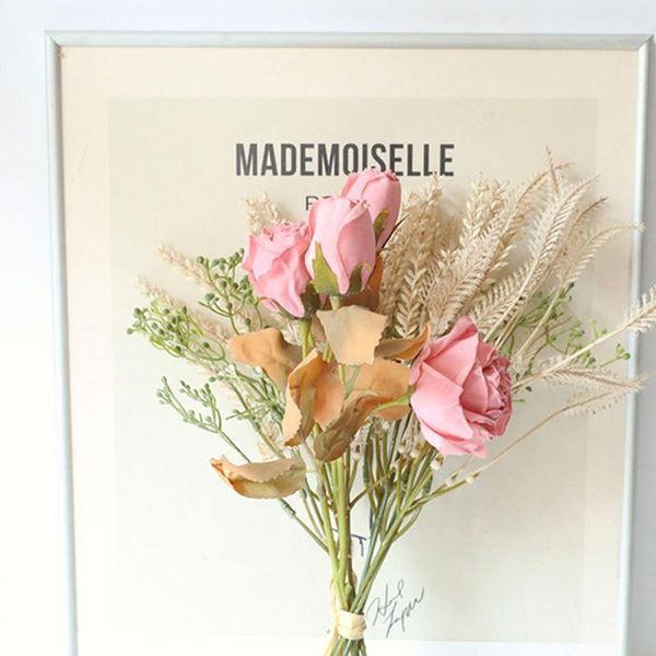 decorative flowers & wreaths ins style artificial flower beautiful dried bunch of rose grain wedding party diy home garden decoration
decorative flowers & wreaths ins style artificial flower beautiful dried bunch of rose grain wedding party diy home garden decoration