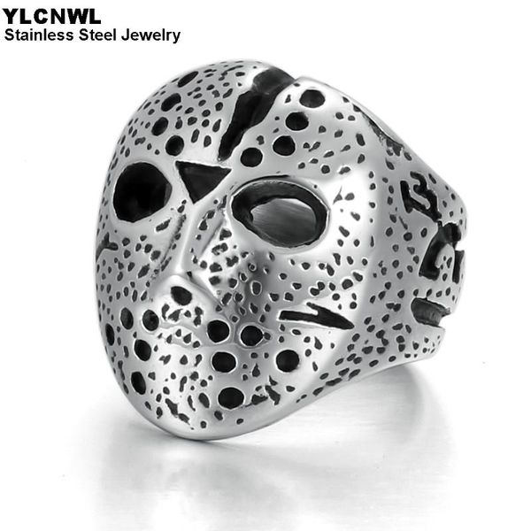 cluster rings 100% genuine stainless steel biker for men gold black color friday 13th jason mask male punk jewelry halloween gift, Golden;silver
cluster rings 100% genuine stainless steel biker for men gold black color friday 13th jason mask male punk jewelry halloween gift, Golden;silver