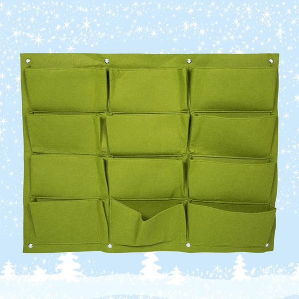 wall hanging planting bag vertical 12-pocket planter felt growing for garden outdoor (green) planters & pots
wall hanging planting bag vertical 12-pocket planter felt growing for garden outdoor (green) planters & pots