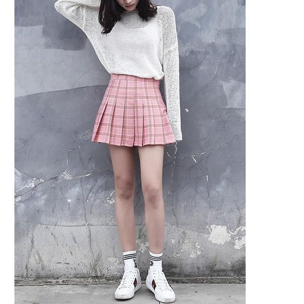 kawaii high waist pleated women skirt mini school outfits girls plaid fashion clothing, Black
kawaii high waist pleated women skirt mini school outfits girls plaid fashion clothing, Black