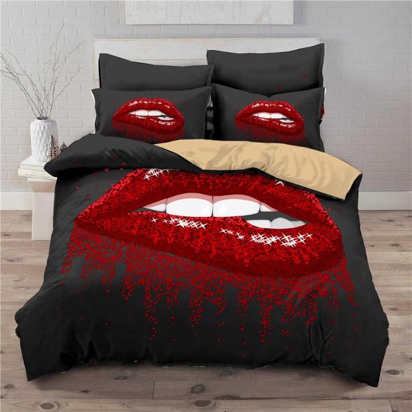 bedding sets 3d girl lips print king luxury bedroom duvet cover and pillowcase bed set 220*240cm 2/3pc adults quilt
bedding sets 3d girl lips print king luxury bedroom duvet cover and pillowcase bed set 220*240cm 2/3pc adults quilt