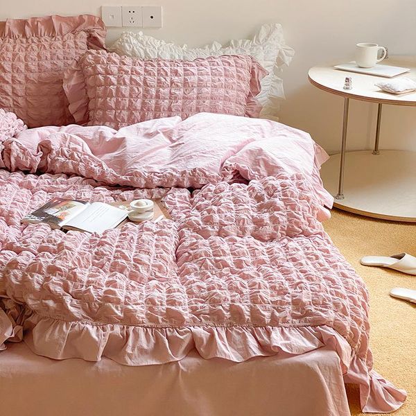 bedding sets luxury princess style washed cotton fluffy seersucker fairy set ruffles duvet cover quilt comforter bed linen
bedding sets luxury princess style washed cotton fluffy seersucker fairy set ruffles duvet cover quilt comforter bed linen