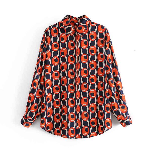 women's blouses & shirts new fashion women chain print chiffon shirt turn down collar long sleeve chiffon shirt casual loose, White
women's blouses & shirts new fashion women chain print chiffon shirt turn down collar long sleeve chiffon shirt casual loose, White