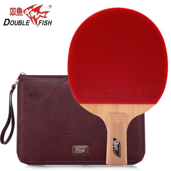 original double fish 9a carbon fiber table tennis bat pong racket loop with quick attack pimples in leather bag raquets
original double fish 9a carbon fiber table tennis bat pong racket loop with quick attack pimples in leather bag raquets