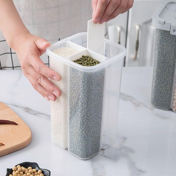 storage bottles & jars multi-grid cereal dispenser box dry food preservation container kitchen home rice flour grain bottle jar case
storage bottles & jars multi-grid cereal dispenser box dry food preservation container kitchen home rice flour grain bottle jar case