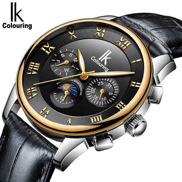 men's watches i colouring luxury fire rvs automatic mechanical men moon phase, Slivery;brown
men's watches i colouring luxury fire rvs automatic mechanical men moon phase, Slivery;brown