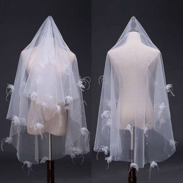 bridal veils handmade wedding veil korean fashion short one layer artificial feather petal flower brides accessories, Black
bridal veils handmade wedding veil korean fashion short one layer artificial feather petal flower brides accessories, Black