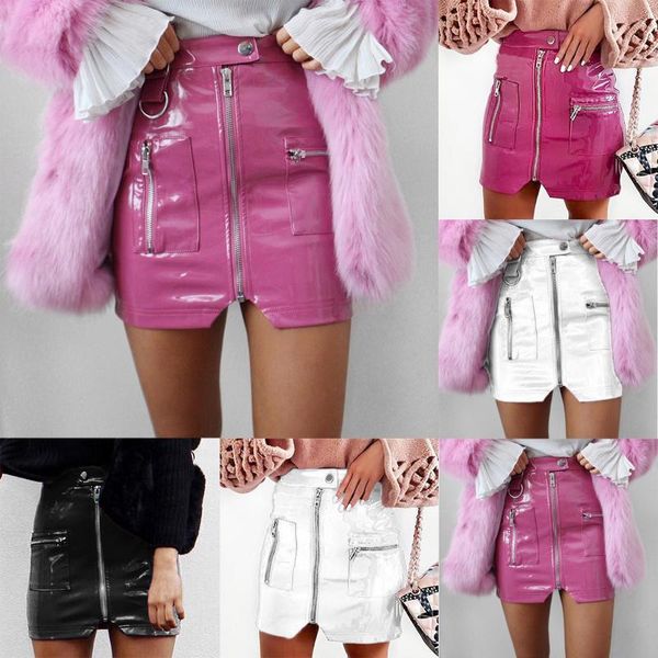 skirts jupe femme women high waist bag hip leather short skirt zipper pocket irregular slit a-line mini bodysuit streetwear, Black
skirts jupe femme women high waist bag hip leather short skirt zipper pocket irregular slit a-line mini bodysuit streetwear, Black