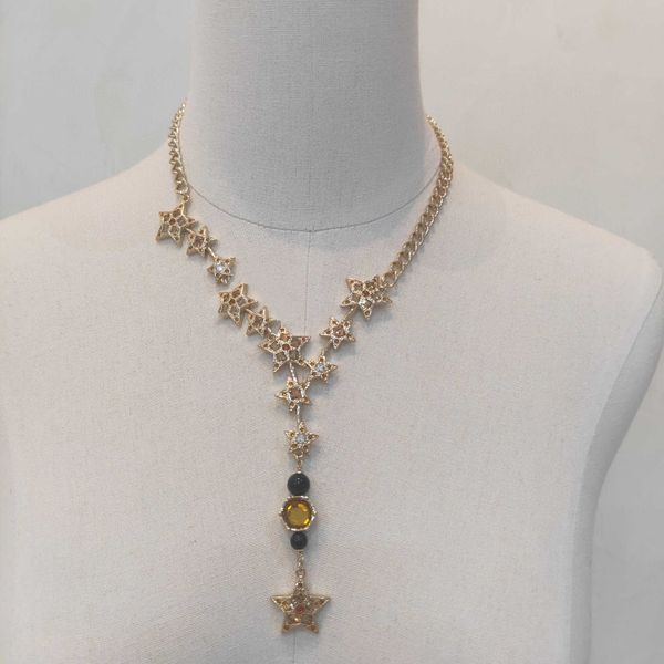 2021 fashion party jewelry light gold necklace luxury party crystal star big vintage chain yellow star pendant chain, Silver
2021 fashion party jewelry light gold necklace luxury party crystal star big vintage chain yellow star pendant chain, Silver