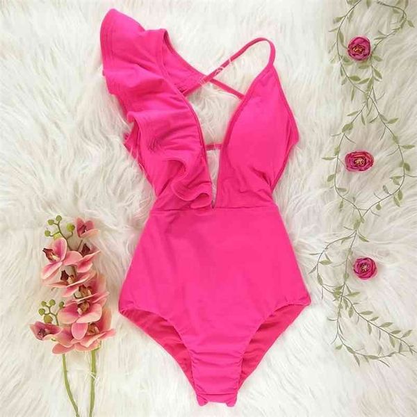 new print floral bandage one piece swimwear swimsuit women ruffle summer beach wear strappy bathing suit monokini 210325, White;black
new print floral bandage one piece swimwear swimsuit women ruffle summer beach wear strappy bathing suit monokini 210325, White;black
