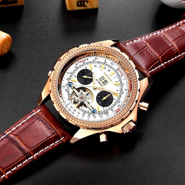 wristwatches relojes hombre 2021 luxury automatic watch mens watches genuine leather band tourbillon mechanical man, Slivery;brown
wristwatches relojes hombre 2021 luxury automatic watch mens watches genuine leather band tourbillon mechanical man, Slivery;brown