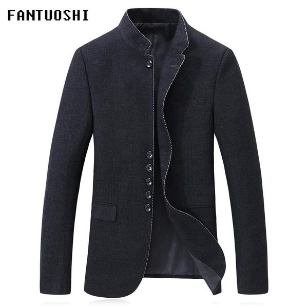 men's suits & blazers 2021 autumn and winter blazer business casual stand collar fashion slim solid color coat black size 4xl, White;black
men's suits & blazers 2021 autumn and winter blazer business casual stand collar fashion slim solid color coat black size 4xl, White;black