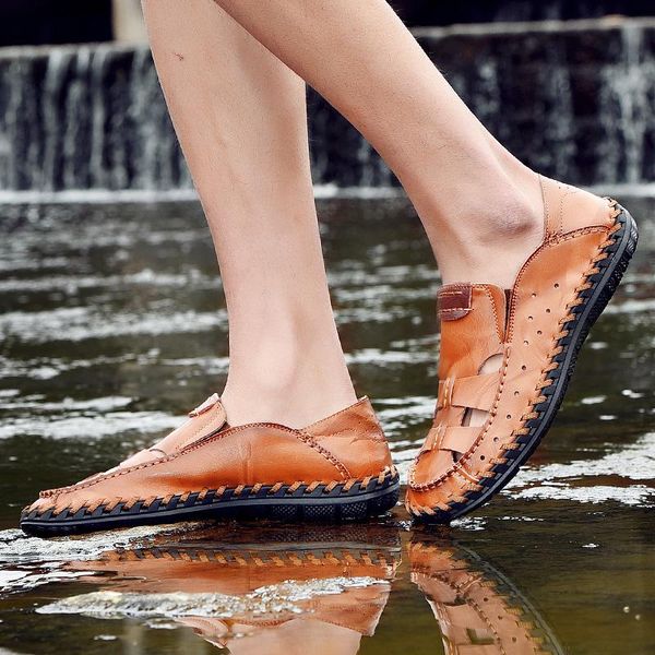 sandals de sandals-men para sandalle erkek sandel playa ete leather mens roman man fashion summer sandalia outdoor shoes homme, Black 
sandals de sandals-men para sandalle erkek sandel playa ete leather mens roman man fashion summer sandalia outdoor shoes homme, Black