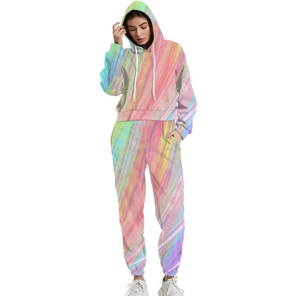 comfortable rainbow-colored women's pants autumn and winter women's sportswear thickened fleece cotton jacket 2-piece sweatshirt a, White
comfortable rainbow-colored women's pants autumn and winter women's sportswear thickened fleece cotton jacket 2-piece sweatshirt a, White