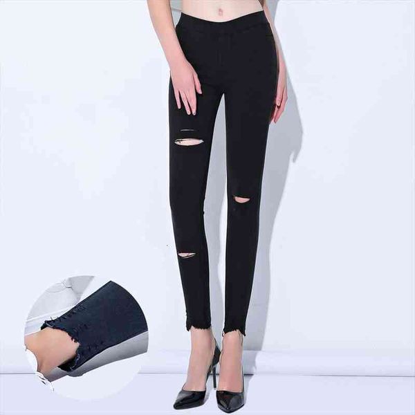 plus size stretch damen leggings jeggings fake jeans ankle length ripped pants knee with holes real pocket casual pencil pants, Black
plus size stretch damen leggings jeggings fake jeans ankle length ripped pants knee with holes real pocket casual pencil pants, Black