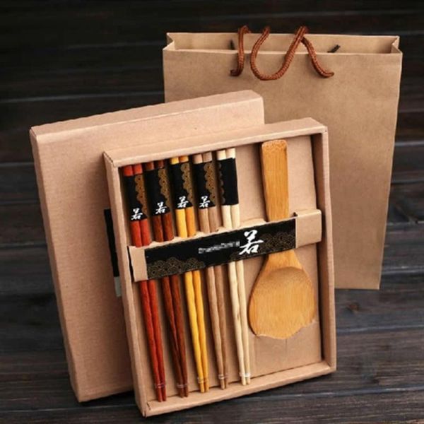 chopsticks preup japanese style natural bamboo 5 pairs/set reusable chopstick + rice scoop home exquisite tableware set gift
chopsticks preup japanese style natural bamboo 5 pairs/set reusable chopstick + rice scoop home exquisite tableware set gift