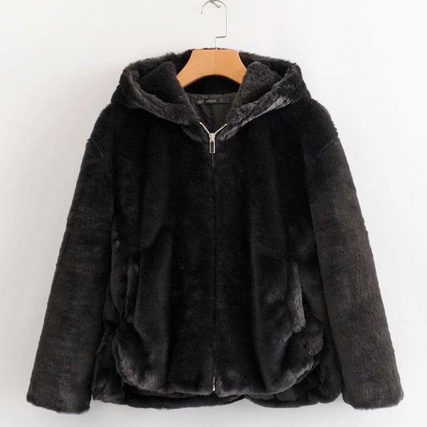 women's jackets hy8724-85 european and american style 19 hooded fur coat factory direct sales, Black;brown
women's jackets hy8724-85 european and american style 19 hooded fur coat factory direct sales, Black;brown