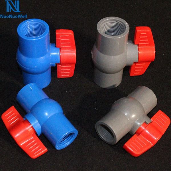 nuonuowell 1/2'' 3/4'' screw x pvc ball valve with red switch water pipe fittings straight trough gard adapter watering
nuonuowell 1/2'' 3/4'' screw x pvc ball valve with red switch water pipe fittings straight trough gard adapter watering