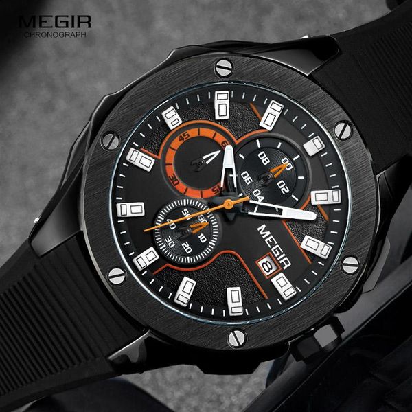 wristwatches megir chronograph luminous hands silicone bracelet mens army military sport quartz wrist watches with date indicator 2053g, Slivery;brown
wristwatches megir chronograph luminous hands silicone bracelet mens army military sport quartz wrist watches with date indicator 2053g, Slivery;brown