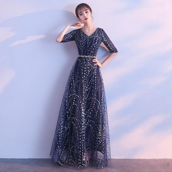 navy blue exquisite mesh a-line dresses female elegant v-neck long banquet gown host costume half sleeve formal party dress ethnic clothing, Red
navy blue exquisite mesh a-line dresses female elegant v-neck long banquet gown host costume half sleeve formal party dress ethnic clothing, Red