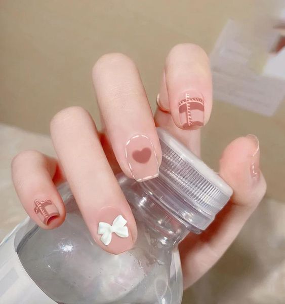 false nails short round nail piece 24 pcs stick on jelly patch bowknot decor glossy manicure for salon art fake, Red;gold
false nails short round nail piece 24 pcs stick on jelly patch bowknot decor glossy manicure for salon art fake, Red;gold