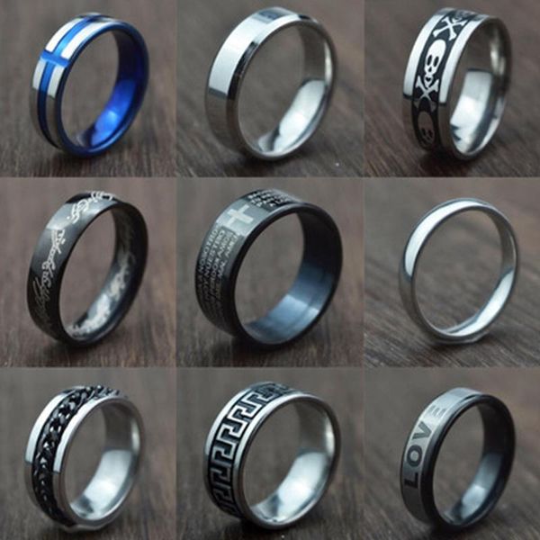 cluster rings vintage laser pattern stainless steel ring men's for women loki couple 2021 trend fashion jewelry party gift, Golden;silver
cluster rings vintage laser pattern stainless steel ring men's for women loki couple 2021 trend fashion jewelry party gift, Golden;silver