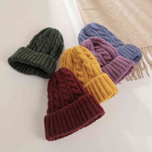 autumn and winter twist knitted hat female fashion solid wool smooth board versatile thickened pullover accessories black friday, Blue;gray
autumn and winter twist knitted hat female fashion solid wool smooth board versatile thickened pullover accessories black friday, Blue;gray