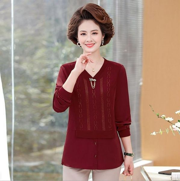 pullover tee shirt femme spring autumn tshirt women 2021 long sleeve splice fake two-piece middle-aged women's t-shirt, White
pullover tee shirt femme spring autumn tshirt women 2021 long sleeve splice fake two-piece middle-aged women's t-shirt, White
