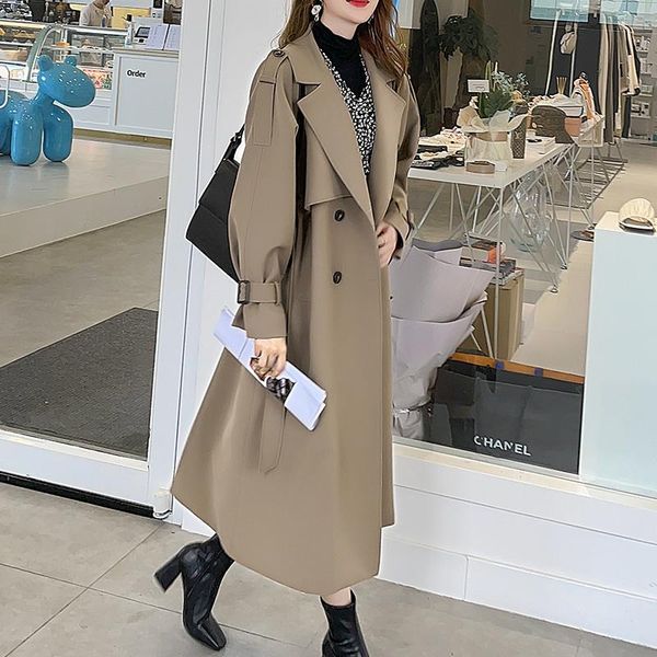women's trench coats this year's overcoat femininity autumn windbreaker 2021 long high sense, Tan;black
women's trench coats this year's overcoat femininity autumn windbreaker 2021 long high sense, Tan;black