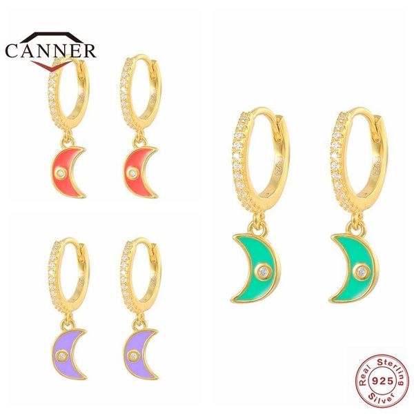 hoop & huggie canner 100% 925 sterling silver earrings for women colorful monn round piercing earring jewelry pendientes brincos, Golden;silver
hoop & huggie canner 100% 925 sterling silver earrings for women colorful monn round piercing earring jewelry pendientes brincos, Golden;silver