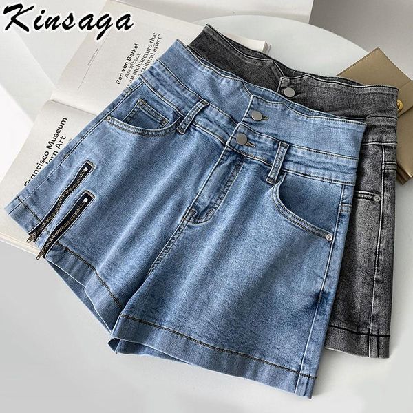 women's shorts plus size patchwork zipper stretch short jeans for women summer streetwear irregular high waist buttons up a-line denim, White;black
women's shorts plus size patchwork zipper stretch short jeans for women summer streetwear irregular high waist buttons up a-line denim, White;black