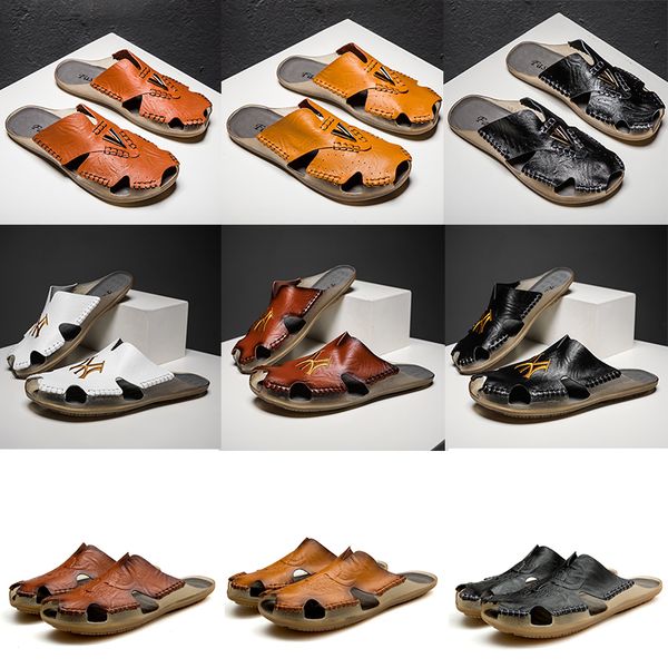arizona designer luxury men summer crocodile pattern slippers mens mules loafers genuine leather flats sandals beach shoes eur 38-48, Black
arizona designer luxury men summer crocodile pattern slippers mens mules loafers genuine leather flats sandals beach shoes eur 38-48, Black