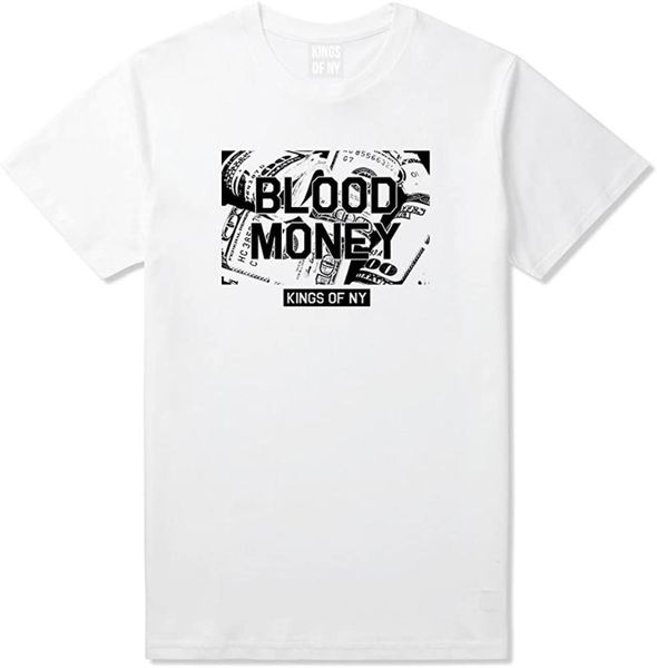 men's t-shirts blood money 100s mens t-shirt, White;black