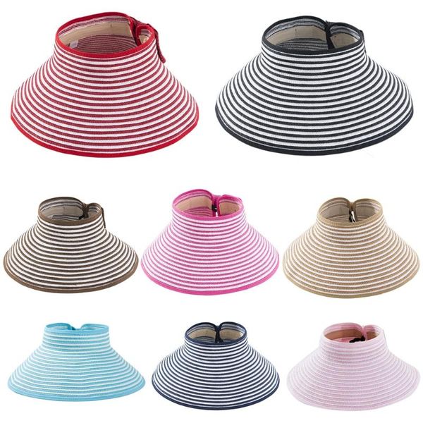 womens summer open straw sun visor hat sweet bowknot wide brim sunscreen roll-up packable foldable adjustable beach cap hats, Blue;gray
womens summer open straw sun visor hat sweet bowknot wide brim sunscreen roll-up packable foldable adjustable beach cap hats, Blue;gray