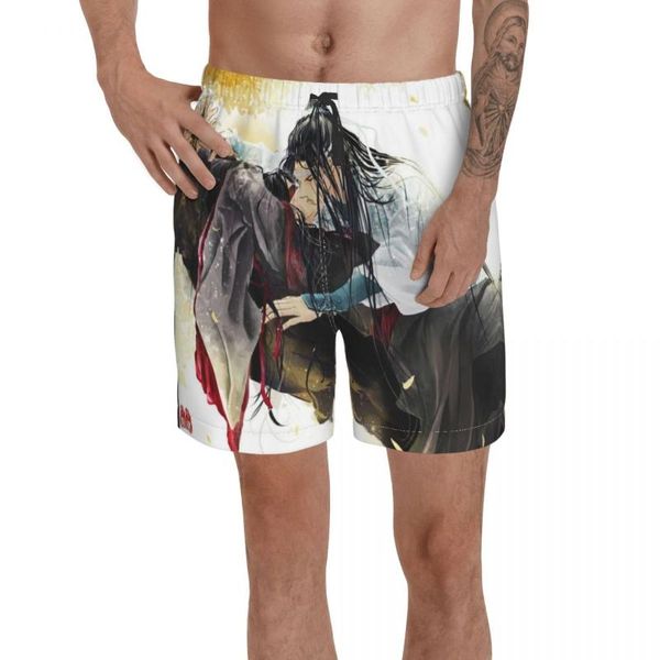 men's shorts causal anime the untamed bromance breathable quick dry novelty casual hawaii pants, White;black
men's shorts causal anime the untamed bromance breathable quick dry novelty casual hawaii pants, White;black