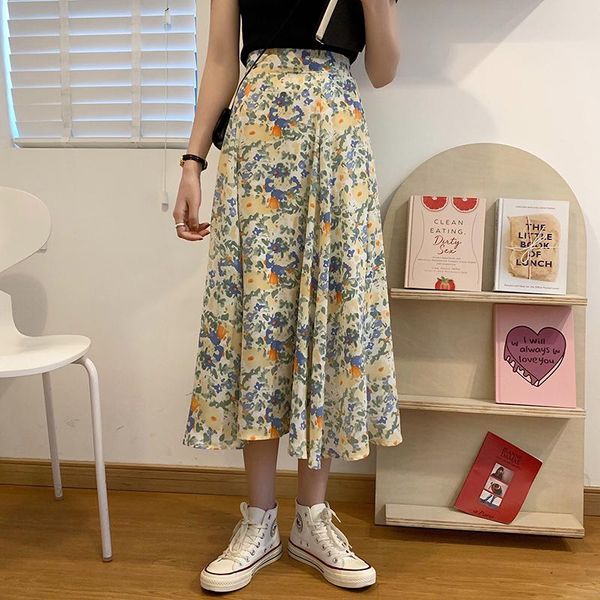 skirts floral print chiffon women high elastic waist vintage harajuku a-line long elegant casual skirt pink green x327, Black
skirts floral print chiffon women high elastic waist vintage harajuku a-line long elegant casual skirt pink green x327, Black
