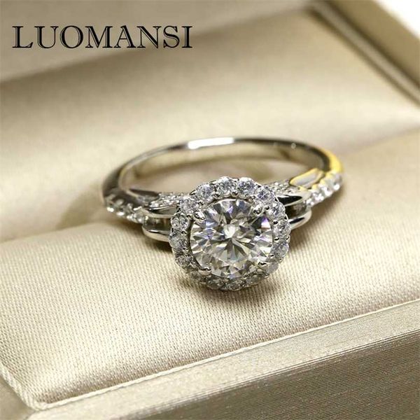 luomansi real moissan diamond ring d color 1 carat 925 sterling silver full inlaid gemstone rng fine wedding gift 211217, Slivery;golden
luomansi real moissan diamond ring d color 1 carat 925 sterling silver full inlaid gemstone rng fine wedding gift 211217, Slivery;golden