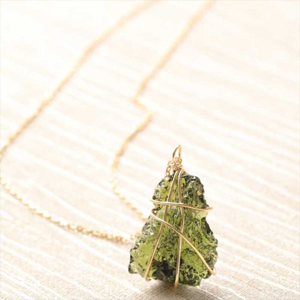 pendant necklaces natural raw moldavite czech meteorite necklace with goldtone wire wrap irregular crystals certified 100% real, Silver
pendant necklaces natural raw moldavite czech meteorite necklace with goldtone wire wrap irregular crystals certified 100% real, Silver