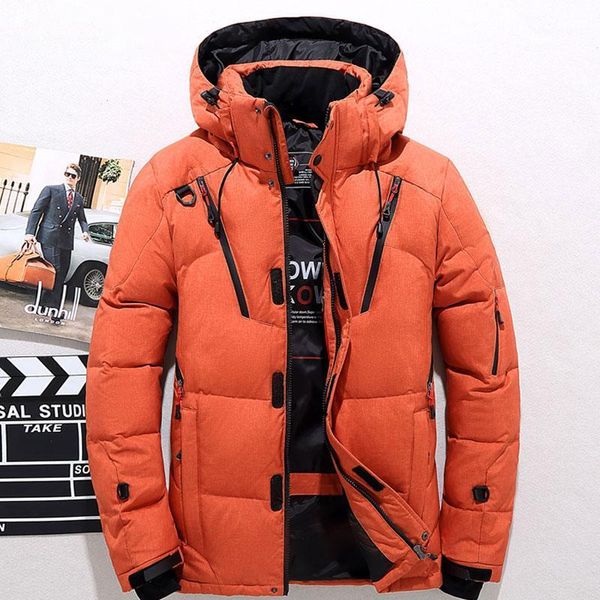 men's down & parkas winter thick warm solid color waterproof coats 90% white duck jackets, Black
men's down & parkas winter thick warm solid color waterproof coats 90% white duck jackets, Black