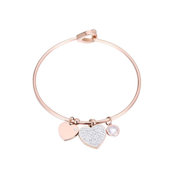rose gold stainless steel bangles for women crystal charm easy hook can open bracelets bangles bohemia girls jewelry gift 2020 q0719, Black
rose gold stainless steel bangles for women crystal charm easy hook can open bracelets bangles bohemia girls jewelry gift 2020 q0719, Black