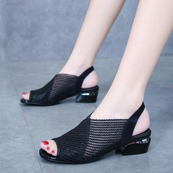 sandals 2021 women fashion thick heel peep toe women's shoes mesh breathable ladies plus size 41 girls summer sandal, Black
sandals 2021 women fashion thick heel peep toe women's shoes mesh breathable ladies plus size 41 girls summer sandal, Black