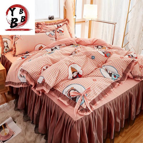bedding sets pink full king bedspread wedding princess duvet cover pillowcase girls lace bed skirt luxury bedclothes
bedding sets pink full king bedspread wedding princess duvet cover pillowcase girls lace bed skirt luxury bedclothes