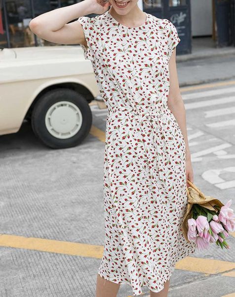 party dresses women fashion rose print short sleeve round collar white midi dress with waist tie - magebop 2021 ladies long casual, White;black
party dresses women fashion rose print short sleeve round collar white midi dress with waist tie - magebop 2021 ladies long casual, White;black