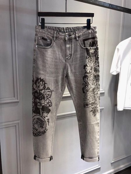 men's jeans wz0912 fashion 2021 runway luxury european design party style clothing, Blue
men's jeans wz0912 fashion 2021 runway luxury european design party style clothing, Blue