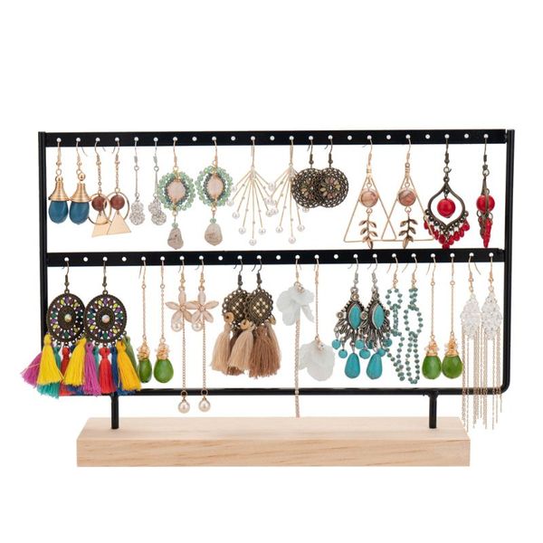necklace stand bamboo boards jewelry organizer display showcase for pendant hooks & rails
necklace stand bamboo boards jewelry organizer display showcase for pendant hooks & rails