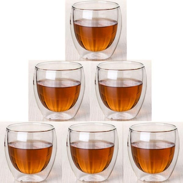 2pc/6pc, double-layer heat-resistant glass coffee cup, transparent tea, beverage heat preservation, breakfast milk cup wine glasses
2pc/6pc, double-layer heat-resistant glass coffee cup, transparent tea, beverage heat preservation, breakfast milk cup wine glasses