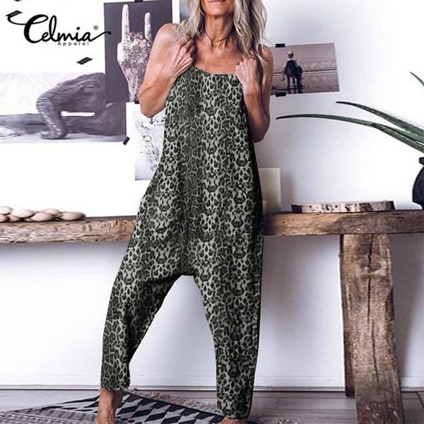 women's jumpsuits & rompers women summer drop-crotch jumpsuit celmia 2021 leopard print straps sleeveless casual harem pants plus size, Black;white
women's jumpsuits & rompers women summer drop-crotch jumpsuit celmia 2021 leopard print straps sleeveless casual harem pants plus size, Black;white